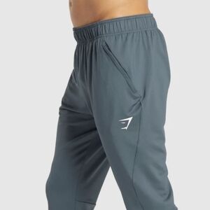 Gymshark Sweat Pants Mens Large Titanium Blue Zip Close Pockets